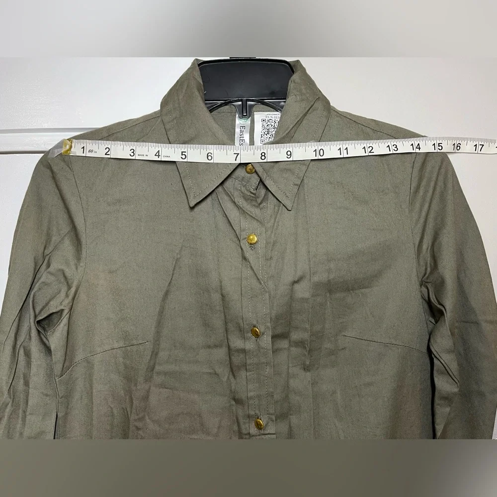East Essence 🔹 Tunic Olive Green. XS - Picture 4 of 12